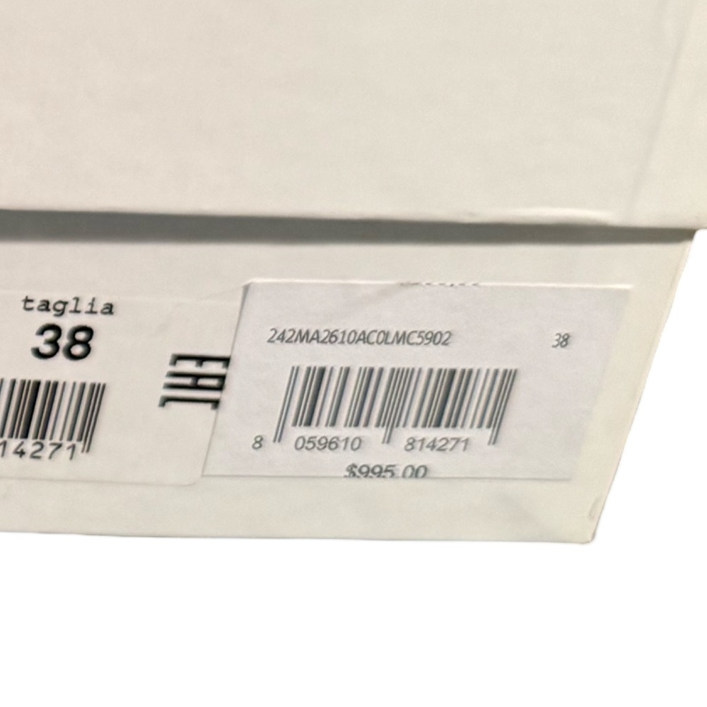 Moschino NWT Sz 38 Vero Cucio Silver Metallic Knee-High Stiletto Boots (SH292) - Picture 14 of 15